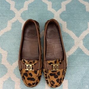 Tory Burch Leopard Driving Loafers